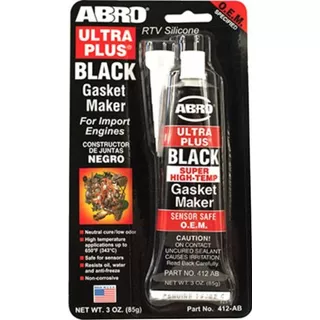 Cola Silicone Black Abro Alta Temperatura 85g = Loctite 598