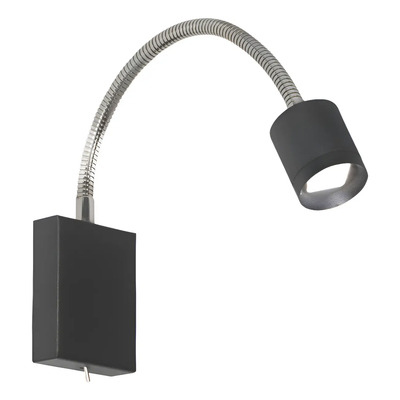Aplique 1 Luz Cabecera Pared Flex Tazzoli Led 3.5w Bco Rd