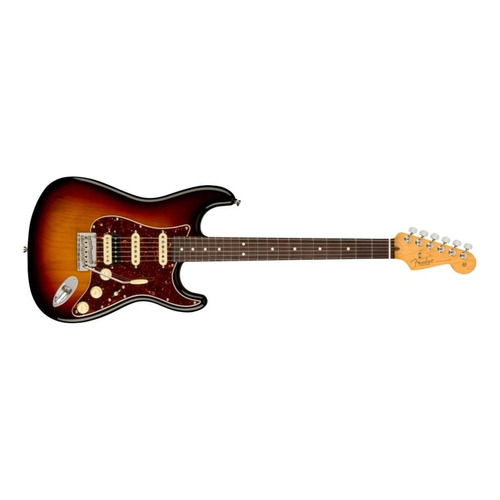 Guitarra eléctrica Fender American Professional II Stratocaster HSS de aliso 3-color sunburst brillante con diapasón de palo de rosa