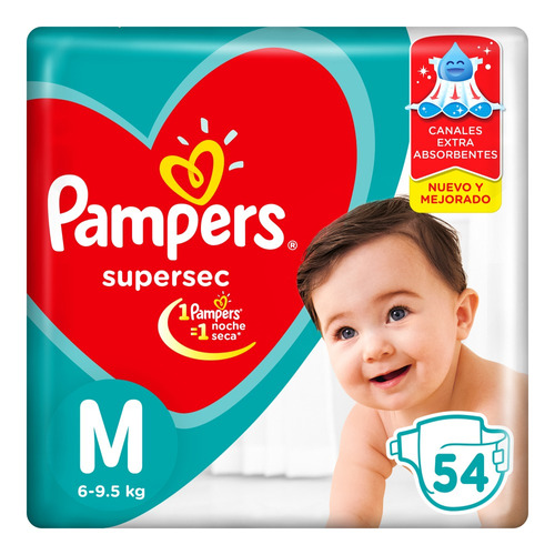 Pañales Pampers  M