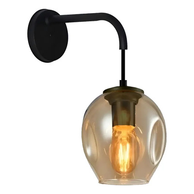 Aplique Astrid Ambar Apto Led E27 Ldc2706-d Luz Desing Ámbar