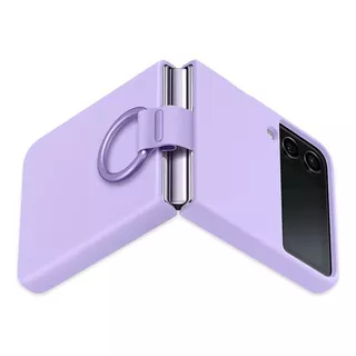 Capa De Silicone C/ Anel P/ Samsung Galaxy Z Flip4 