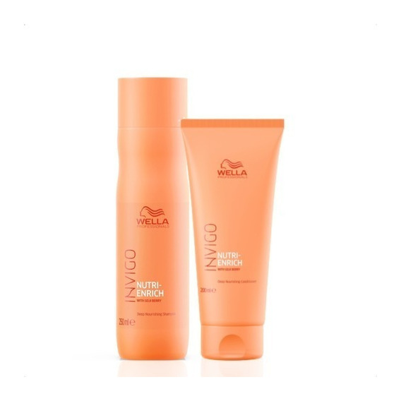 Kit Wella Nutri Enrich Shampoo 250ml Y Acondicionador  200ml