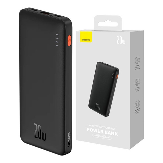 Baseus Fast Charge Slim Powerbank 10000mah 20w Para iPhone