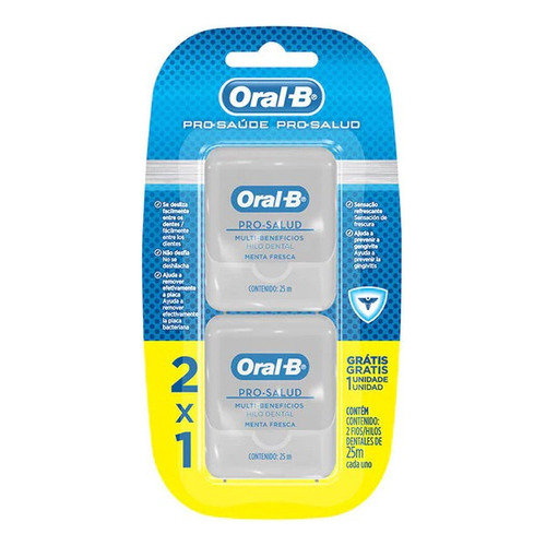 Hilo dental Oral-B Pro Salud 25 cm pack x 2