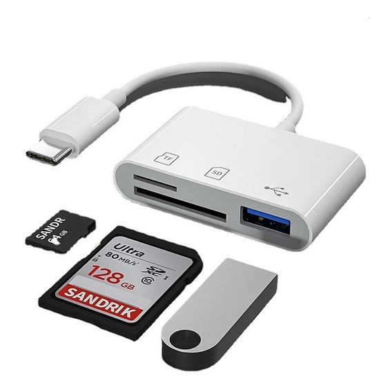 Adaptador Tipo C - Lector Tarjetas Sd Micro Sd Memoria Usb