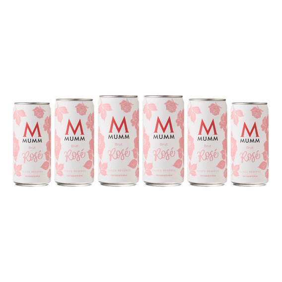 Lata Espumante Mumm Brut Rosé X 269ml X 6 Latas