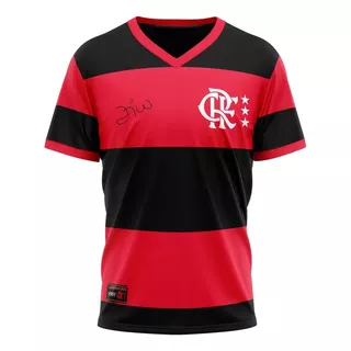 Camiseta Flamengo Libertadores 81 Zico Masculina Braziline