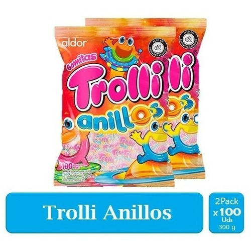 Gomas Dulces Trolli Anillos  2 Paqu - Unidad a