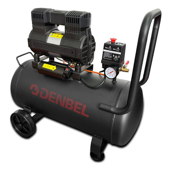 Compresor De Aire Electrico 2 Hp 50 L Libre De Aceite Denbel