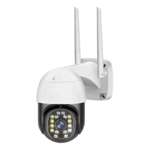 Camara Seguridad Ip Domo Hd Wifi Seguimiento Inteligente Ext Color Blanco