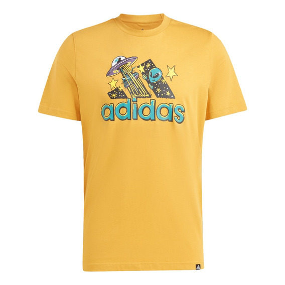 Playera adidas Hombre Caballero Casual Doodle Alien Logo