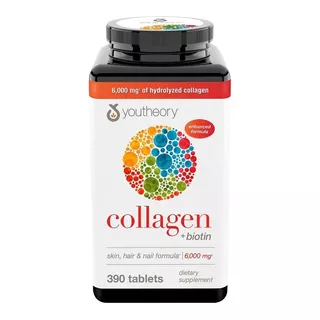 Colágeno+biotina Youtheory 390 Tabl - Unidad a $564