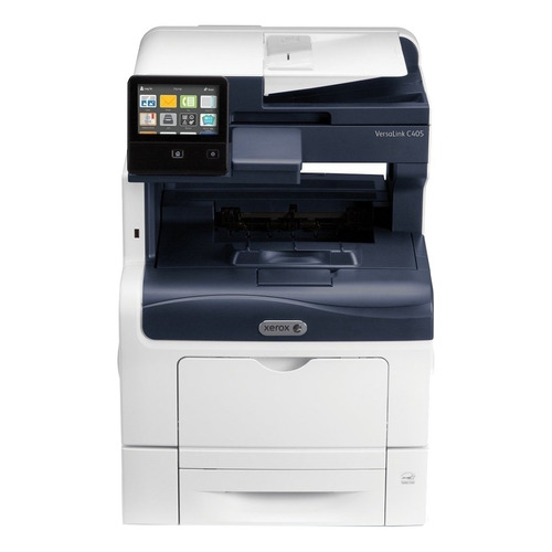 Impresora a color  multifunción Xerox VersaLink C405/DN blanca y azul 110V - 127V