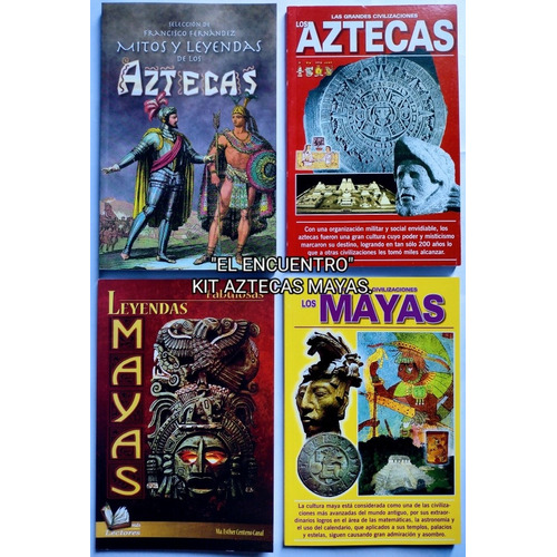 Aztecas, Mayas, Mitos Y Leyendas, De Sandra E. Garibay Laurent., Vol. 4 Libros. Editorial Viman, Tapa Blanda En Español, 2007