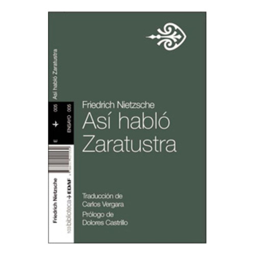 Asi Hablo Zaratustra - Nietzsche, Friedrich