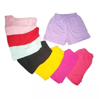 Pack X 3 Shorts Varon Nena Algodon Lisos Excelente Calidad