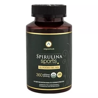 Aquasolar Spirulina Sports 360 Tabletas 100 % Organicas 