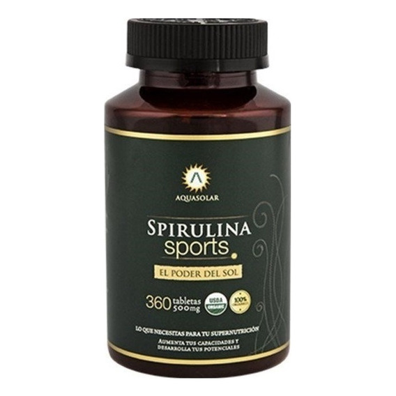 Aquasolar Spirulina Sports 360 Tabletas 100 % Organicas 