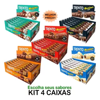 4 Caixas Chocolate Trento Massimo C/16 Escolha Sabores Promo