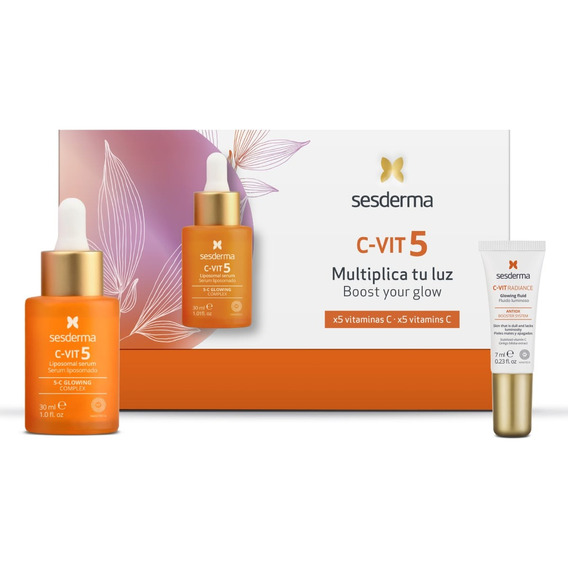 Sesderma Kit C Vit 5 Serum Facial + C Vit Contorno De Ojos