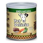 Alimento Pet Delícia Receitas Clássicas Para Cachorro Todos Os Tamanhos Sabor Panelinha De Carne Em Lata De 320g