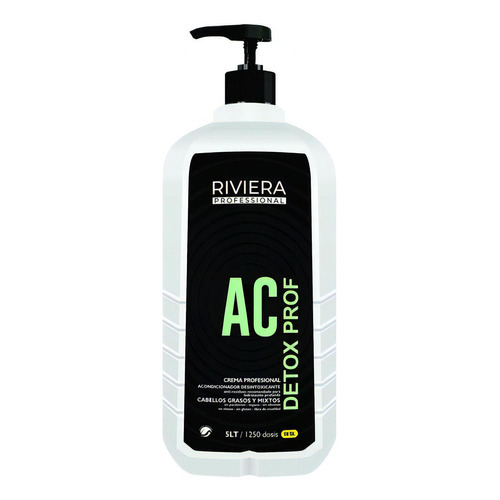  Acondicionador Detox Riviera Profesional Sin Sal 5 Litros