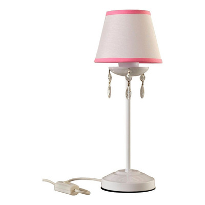 Lampara Velador Infantil Con Cairel Habitacion Rosa