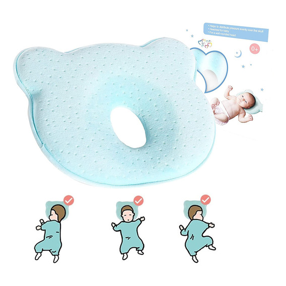 Almohada Para Bebé Memory Foam Prevenir Cabeza