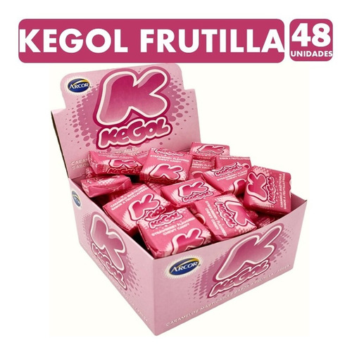 Caramelo Kegol Frutilla (caja Con 48 Unidades)