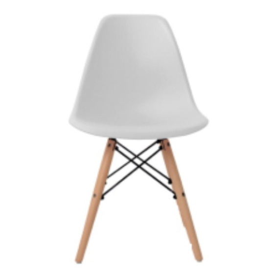 Silla de comedor Vincenzi Eames Berlín, estructura color blanco, 1 unidad