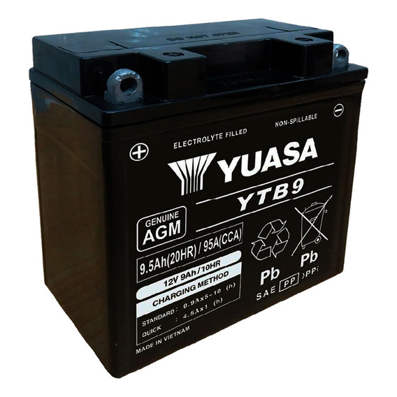 Batería Moto Yuasa Ytb9