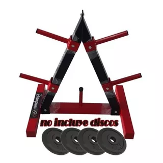 Soporte Rack Para Discos De Pesa Y Barras De 1 Pulgada