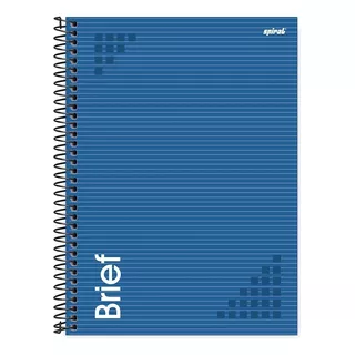 Caderno Universitário Capa Dura 1 Matéria 80 Fls 200x275mm Cor Azul