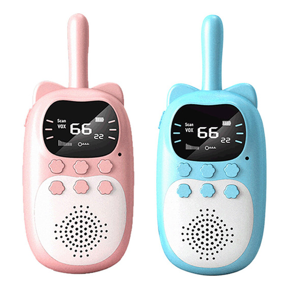 Walkie Talkie Niños 22 Canales 3km Juguete Regalo 2pcs