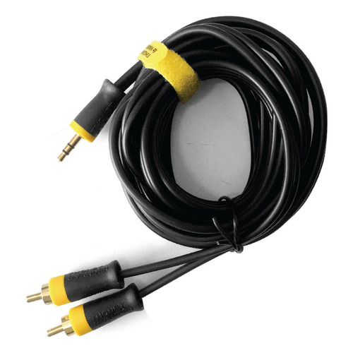 Cable De Audio 2 Rca A Mini Plug  2 Mts De Oro 24k Tv Pc