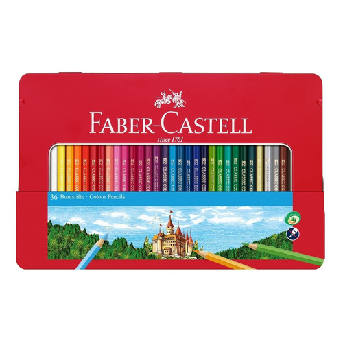 Lapices De Colores Eco En Lata X 36 Largos Faber-castell