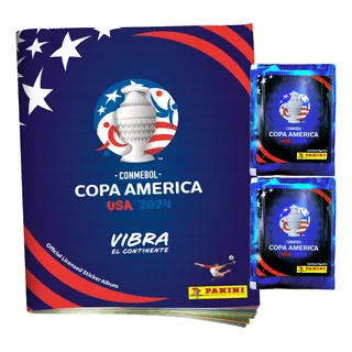 Figuritas Copa América 2024 Usa Panini Pack Álbum +50 Sobres