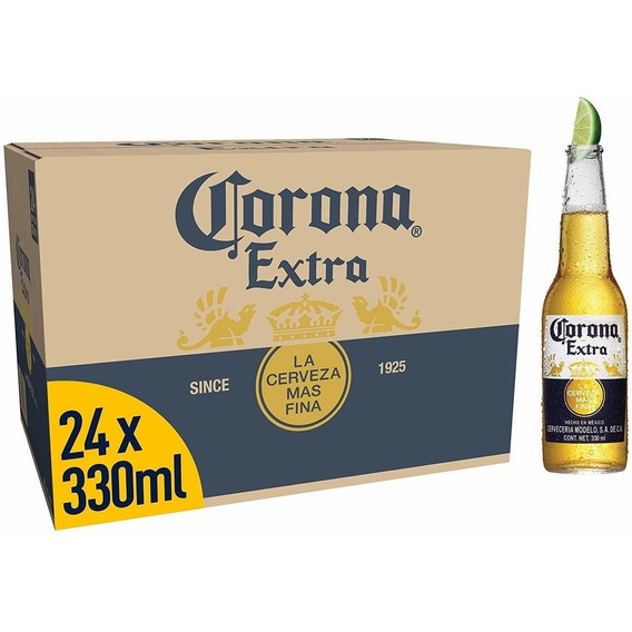 Cerveza Corona Porron 330  X 24 Unidades
