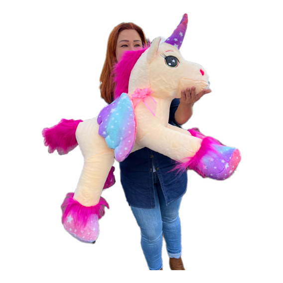 Unicornio De Peluche Grande De 80cmts Más Envío Gratis 