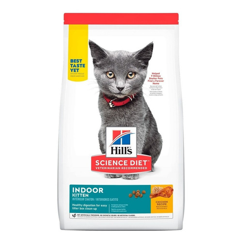Comida para gato Hill's Science Diet Indoor Kitten de 1.6kg
