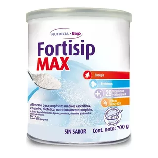 Fortisip Max Maxima Energia Neutro Lata X 700 Gr Sabor Sin Sabor