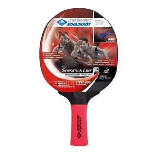 Paleta De Ping Pong Donic Schildkrot Sensation 600 Negra Y Roja Fl (cóncavo)