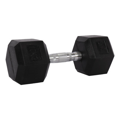 Mancuerna Hexagonal Fija 10 Kg-pesa Pesas-dumbell X 1 Pieza 