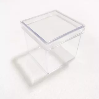 Caixa Acrílica 6x6x5 Cm. 100% Cristal Com 10 Unidades