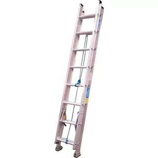 Escalera Extensible Aluminio 14 Escalones 7,9 Mts 2 Tramos