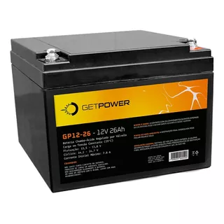 Bat 12v 26ah Fonte De Energia Dc No-break Get Power
