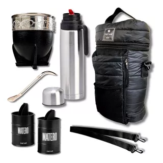 Set Matero Kit Bolso Impermeable Mate Imperial Termo Manija 