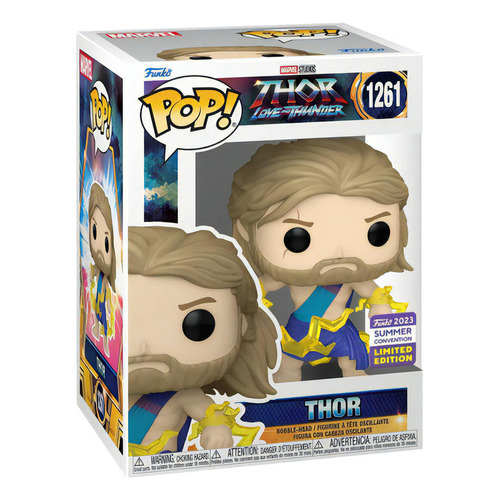 Figura De Accion Thor 1261 Sticker Summer Convention 2023 Thor: Love & Thunder Marvel Funko Pop Movies