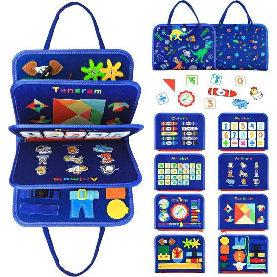 Tabla Ocupada Montessori 3 Capas Juguete Sensorial Para Niño